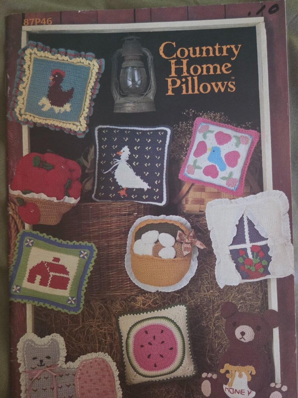 Vintage 1985 Annie's Pattern Club Country Home Pillows Booklet 87P46 OOP